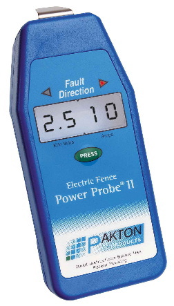 Find electric fence faults with Pakton's Electric Fence Power Probe®